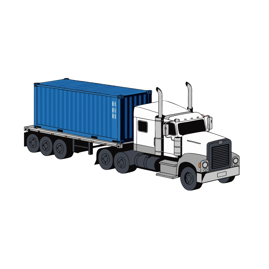 Camion de départ fournisseur